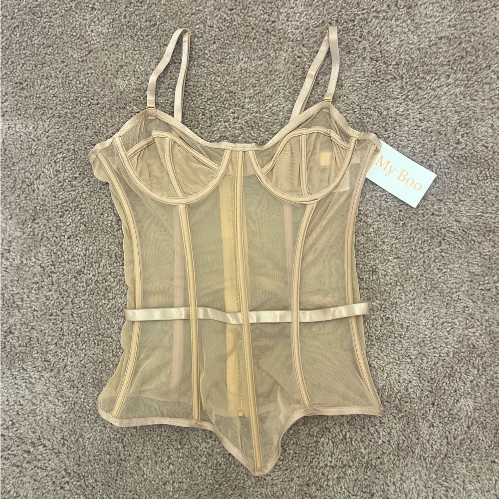 NUDE cute bustier *TOP*